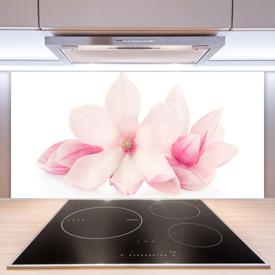 Panneaux de cuisine en verre Fleurs floral rose