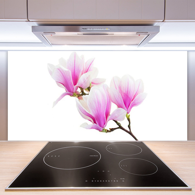 Panneaux de cuisine en verre Fleurs floral rose