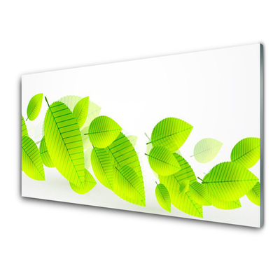 Panneaux de cuisine en verre Feuillage floral vert