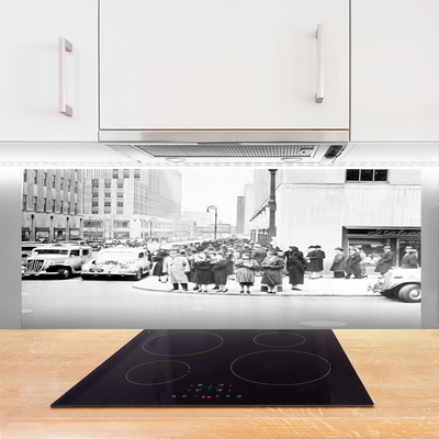 Panneaux de cuisine en verre Ville bâtiments gris