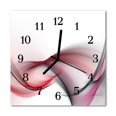 Horloge murale en verre Art abstrait