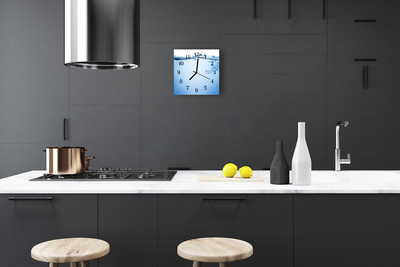 Horloge murale en verre Eau