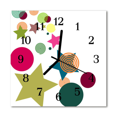 Horloge murale en verre Star