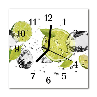 Horloge murale en verre Chaux