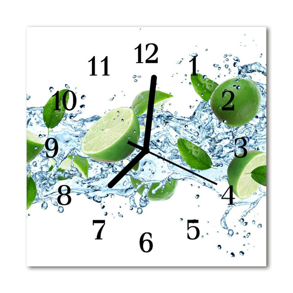 Horloge murale en verre Chaux