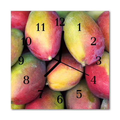 Horloge murale en verre Fruits