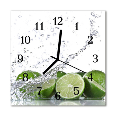 Horloge murale en verre Chaux