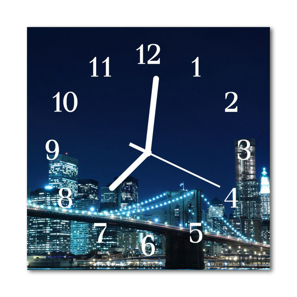 Horloge murale en verre Ligne d'horizon