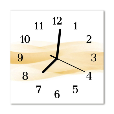 Horloge murale en verre Vague abstraite