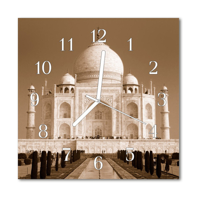 Horloge murale en verre Taj mahal