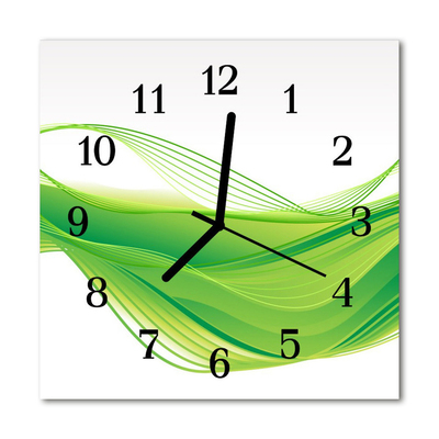 Horloge murale en verre Lignes abstraites