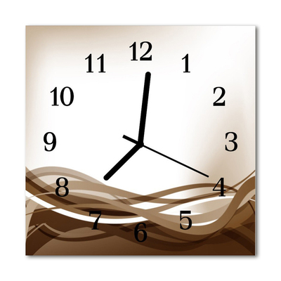 Horloge murale en verre Lignes abstraites