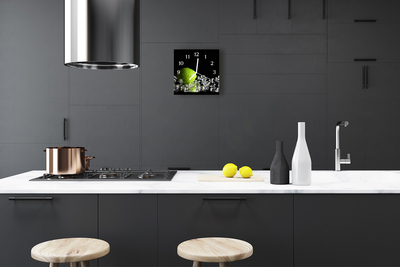 Horloge murale en verre Chaux