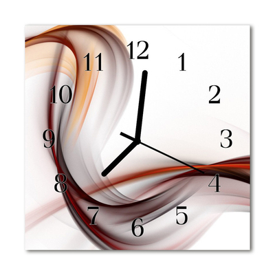 Horloge murale en verre Abstrait