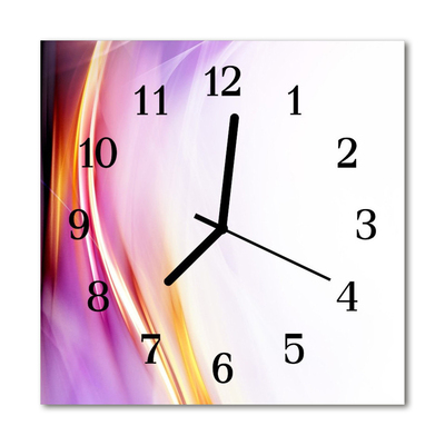 Horloge murale en verre Abstrait