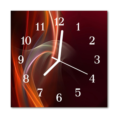 Horloge murale en verre Lignes abstraites