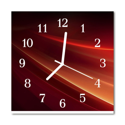 Horloge murale en verre Abstrait