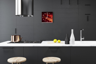 Horloge murale en verre Abstrait