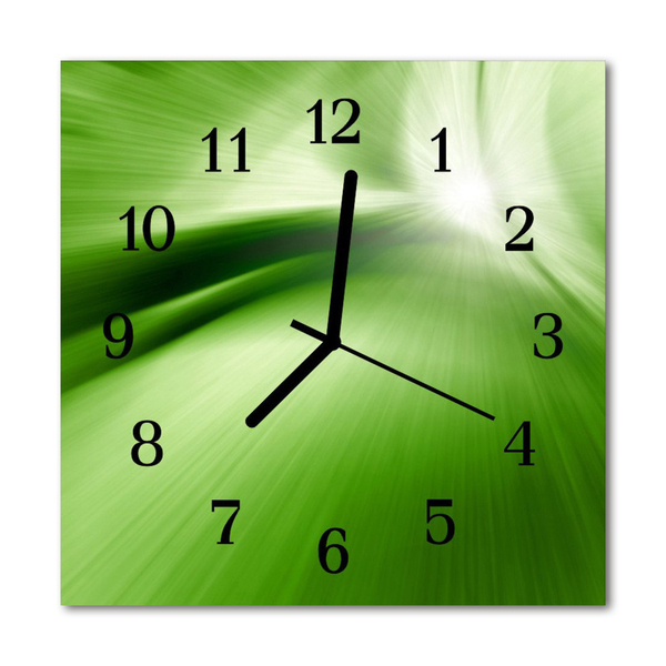 Horloge murale en verre Abstrait