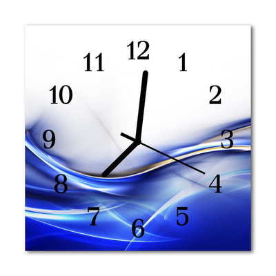 Horloge murale en verre Lignes abstraites