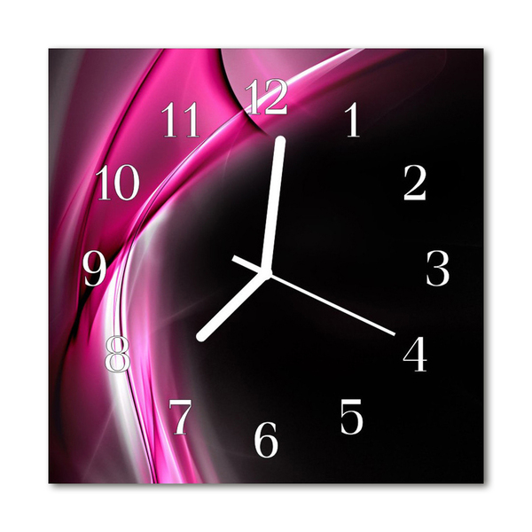 Horloge murale en verre Lignes abstraites