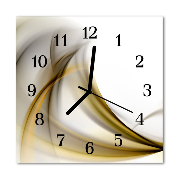 Horloge murale en verre Lignes abstraites