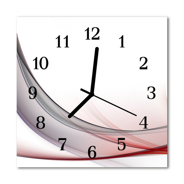 Horloge murale en verre Abstrait