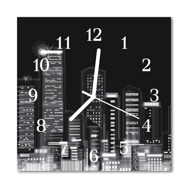 Horloge murale en verre Ligne d'horizon