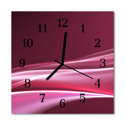 Horloge murale en verre Lignes abstraites