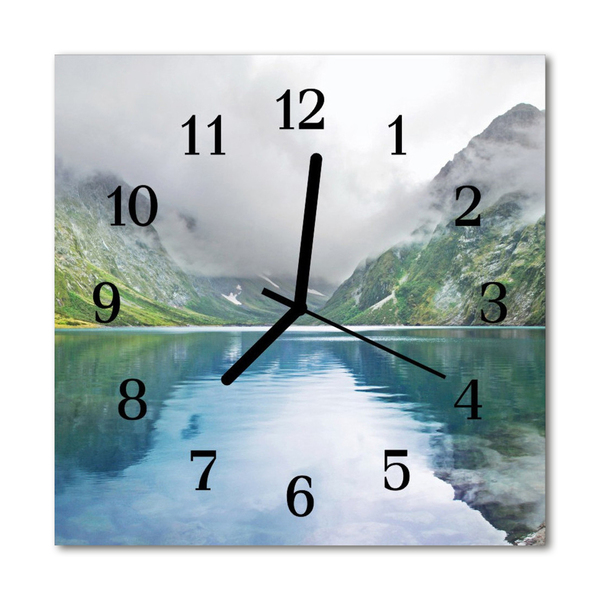 Horloge murale en verre Lac des montagnes