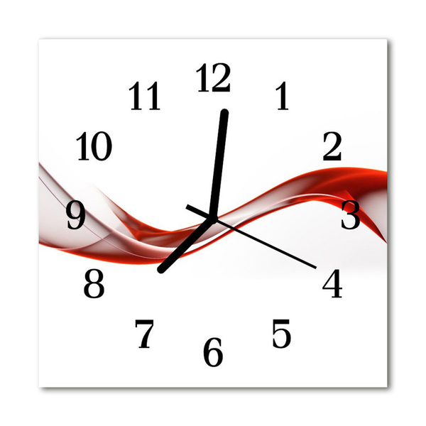 Horloge murale en verre Lignes abstraites