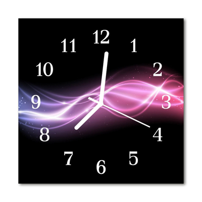 Horloge murale en verre Lignes abstraites