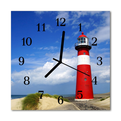 Horloge murale en verre Phare