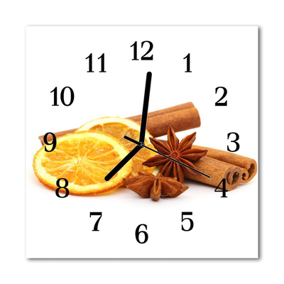 Horloge murale en verre Citron vanille