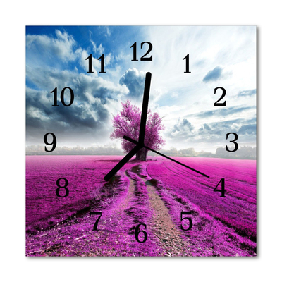 Horloge murale en verre Terrain