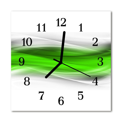 Horloge murale en verre Abstrait