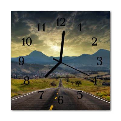 Horloge murale en verre Way des montagnes