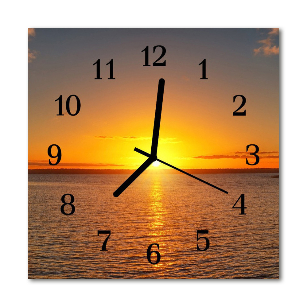 Horloge murale lever de soleil