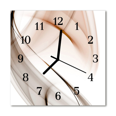 Horloge murale en verre Abstrait