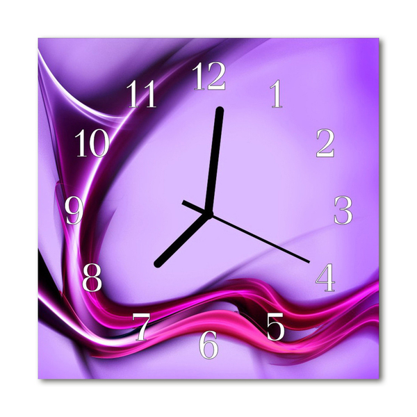 Horloge murale en verre Abstrait