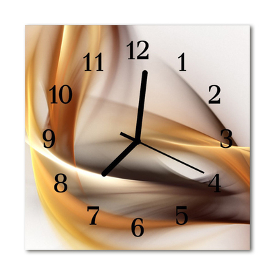 Horloge murale en verre Abstrait