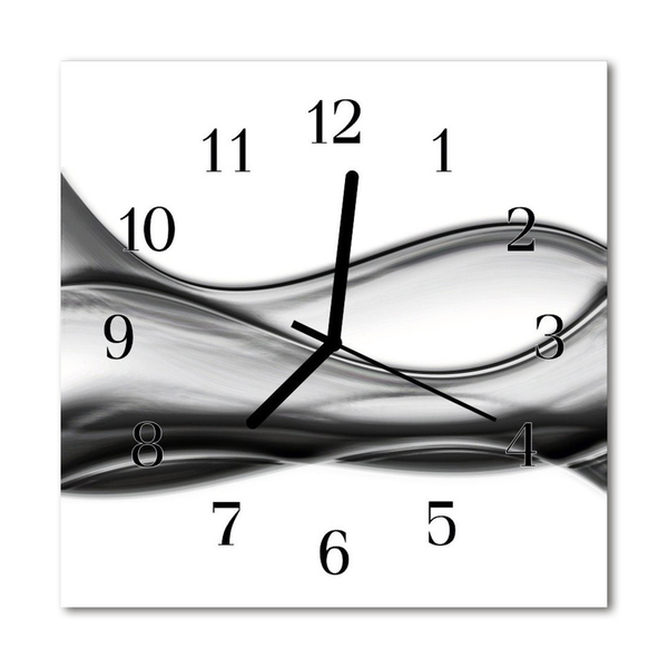 Horloge murale en verre Abstrait