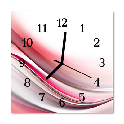 Horloge murale en verre Abstrait