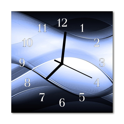 Horloge murale en verre Abstrait