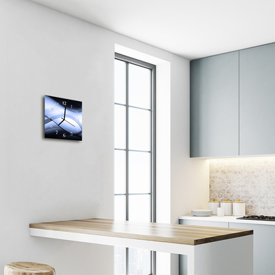 Horloge murale en verre Abstrait