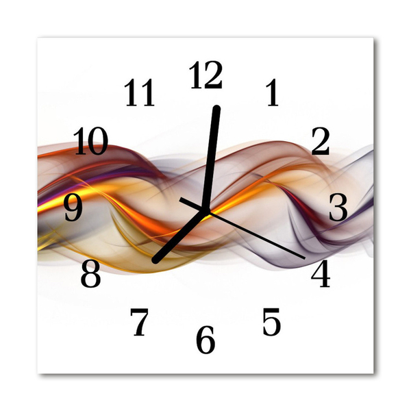 Horloge murale en verre Abstrait