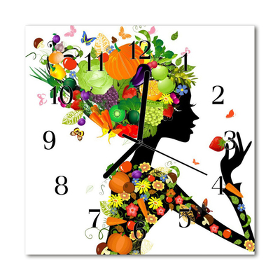 Horloge murale en verre Art