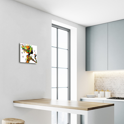 Horloge murale en verre Art
