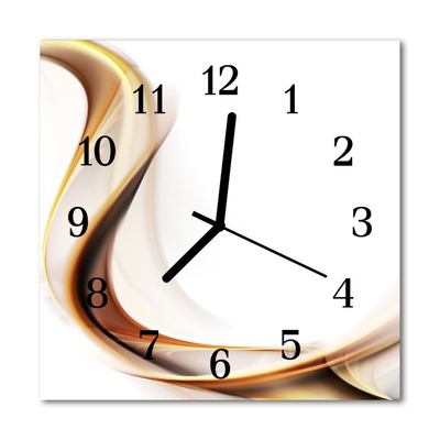 Horloge murale en verre Abstrait
