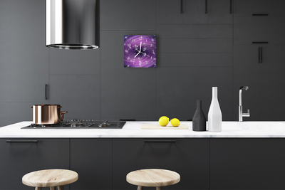 Horloge murale en verre Abstrait